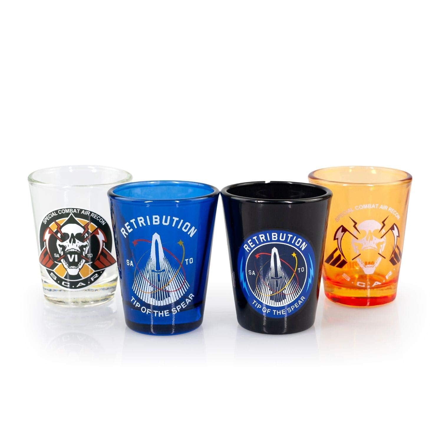 Exclusive Call Of Duty: Infinite Warfare Shot Glasses | Set Of 4 | 2 Fl Oz.