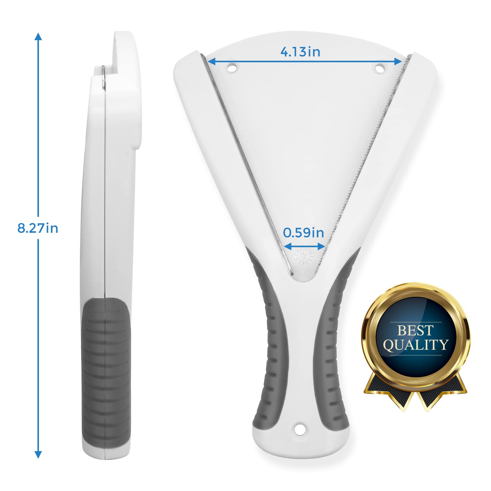 UNINAI Effortless Jar Opener for Seniors & Weak Hands, Plastic, White, 8.3 x 5 x 1 inches, Ideal for Arthritis Relief