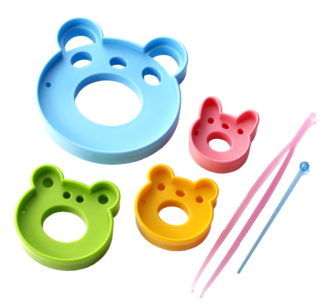Torune Japanese Bento Deco Ham Cheese Cutter Set, Wow Animal