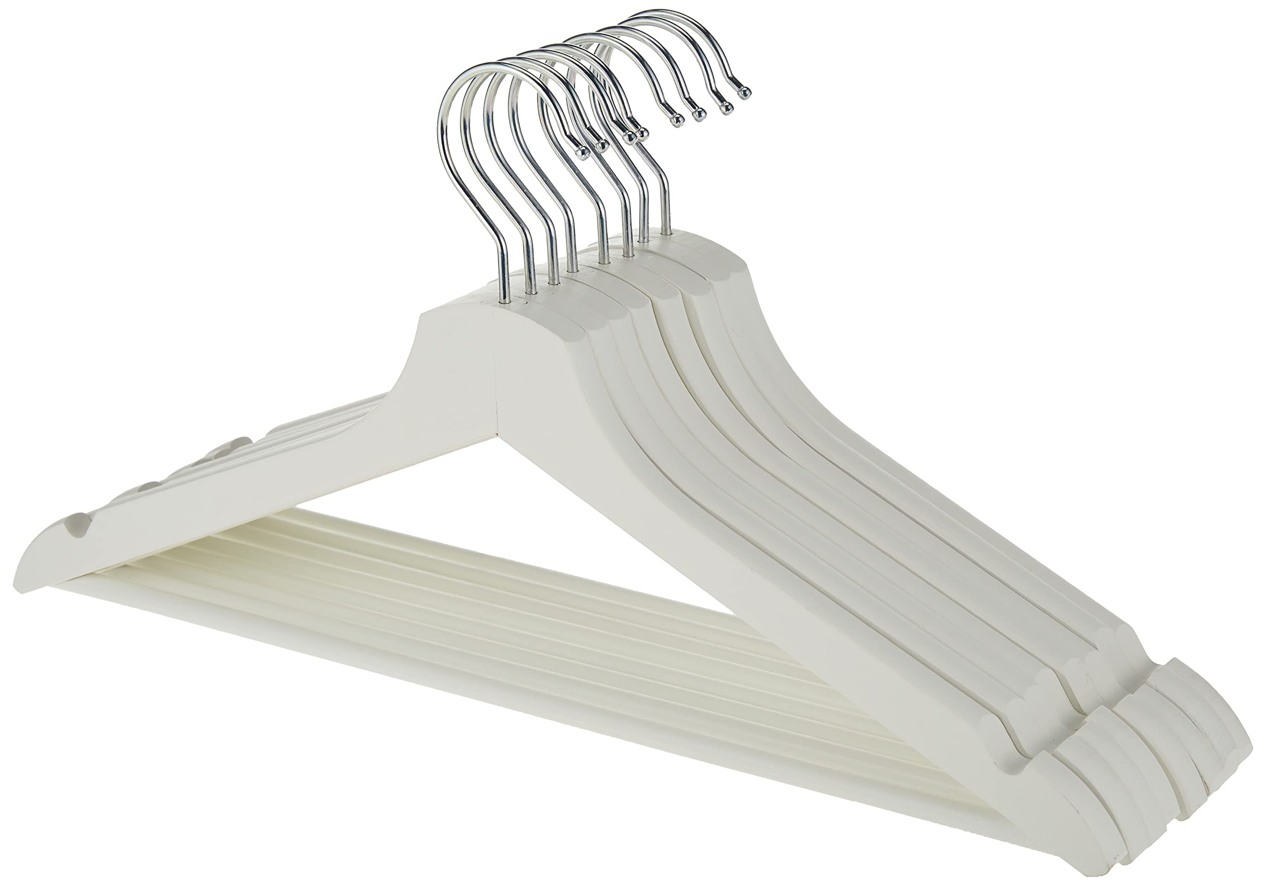Ikea Hanger Wood Clothes Coat (8 Pack) White Bumerang