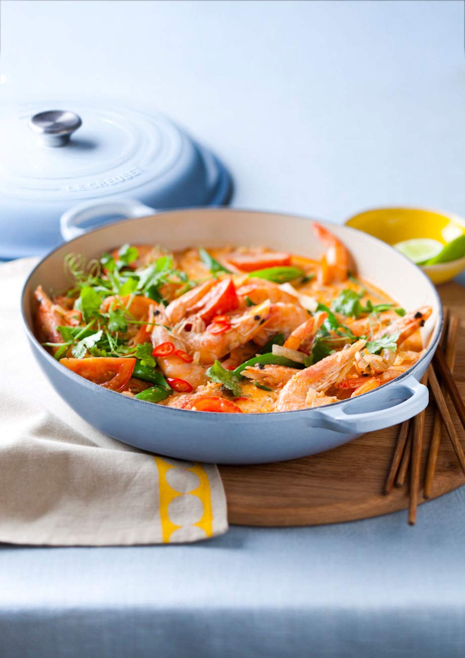 Le Creuset Enameled Cast Iron Signature Saucepan, 1.75 Qt., Flame