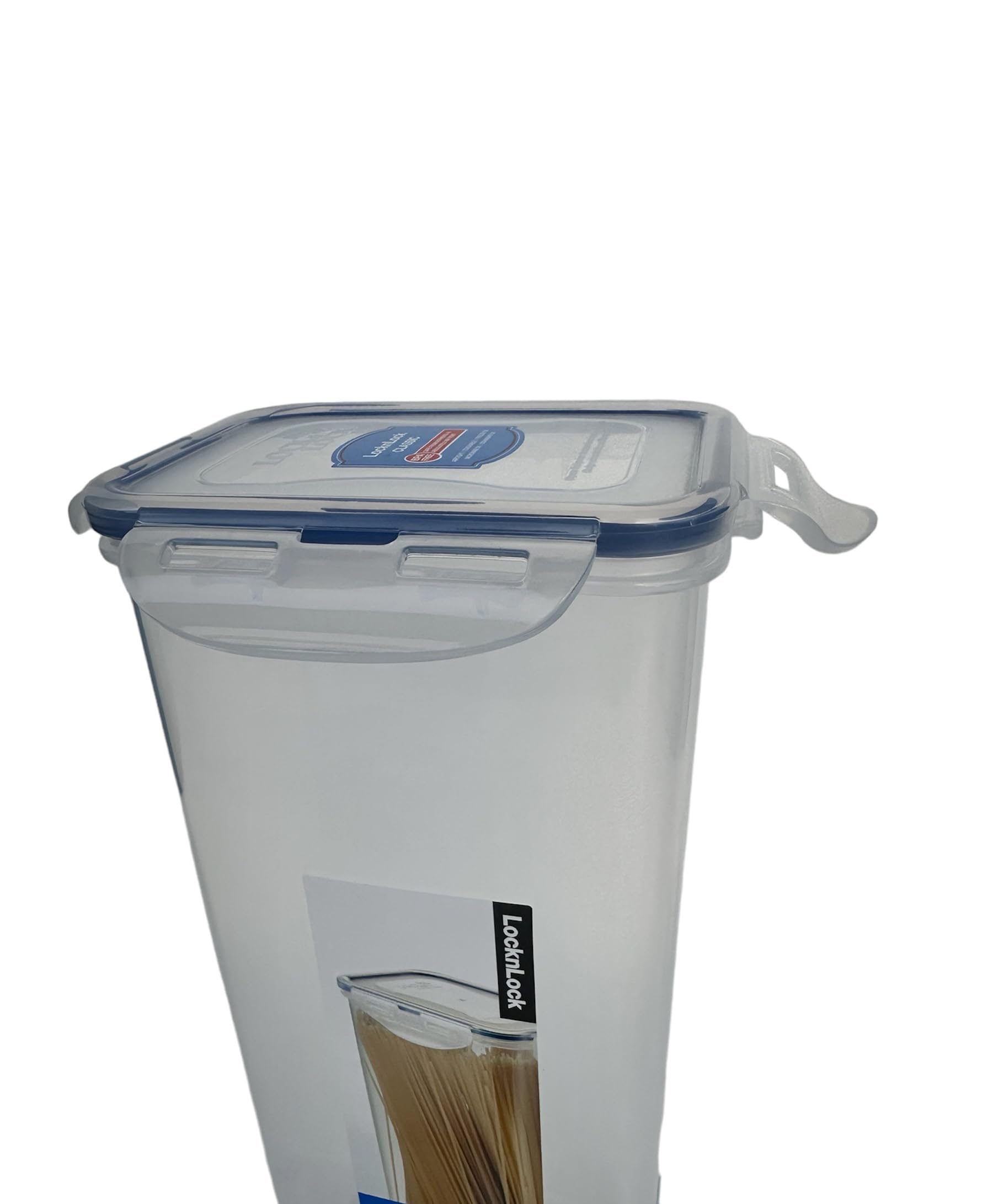 Locknlock Easy Essentials Pantry Airtight Rectangular Tall Food Storage Container, Pasta Box 68-Oz/ 8.5-Cup