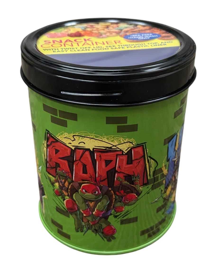Tin Box Company The, BPA Free, Tin Snack Container, TMNT, 1 Count