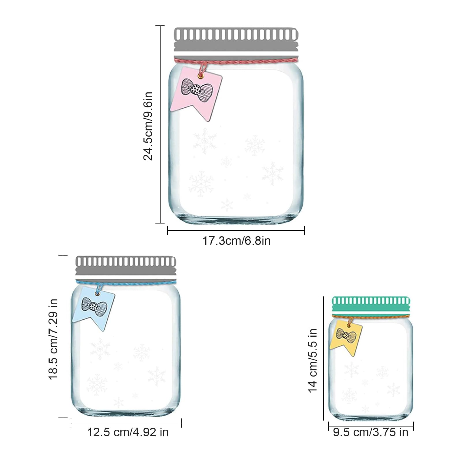Enkrio 45Pcs Mason Jar Zipper Bags Resuable Snack Bags Portable Food Storage Snack Zipper Bags For Kitchen Travel Camping Picnic