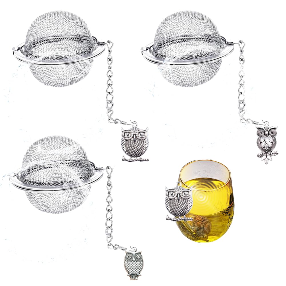 Tea Infusers For Loose Tea 3 Sets Tea Infuser Loose Leaf Tea Steeper Tea Stainless Steel Ball Mesh Tea Strainer Filters With Crt
