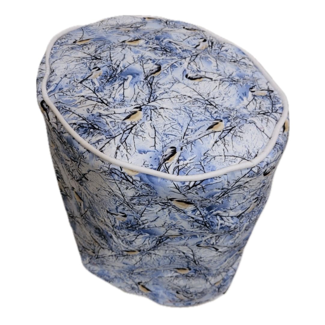 Simple Home Inspirations Cotton Cover Compatible With K Coffee Brewing System (Little K, Snowscape Birds)