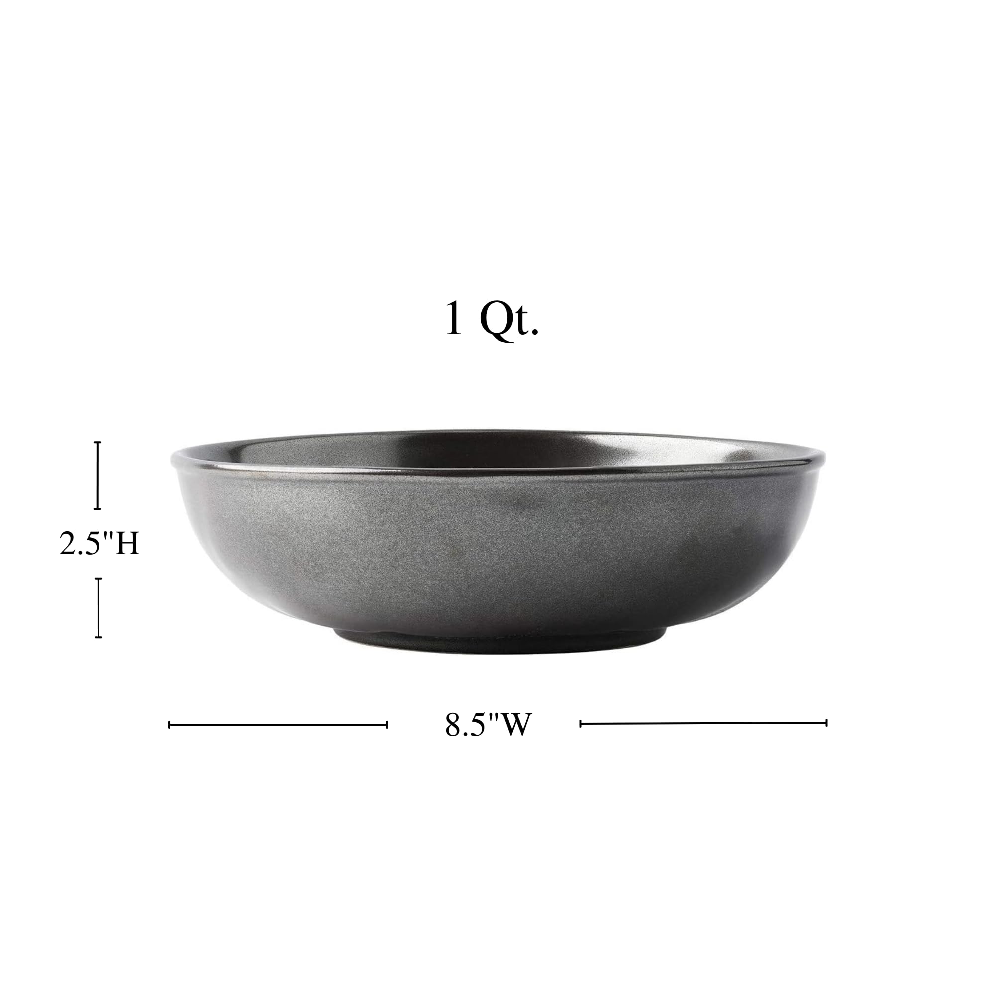 Juliska Pewter Stoneware Coupe Pasta/Soup Bowl