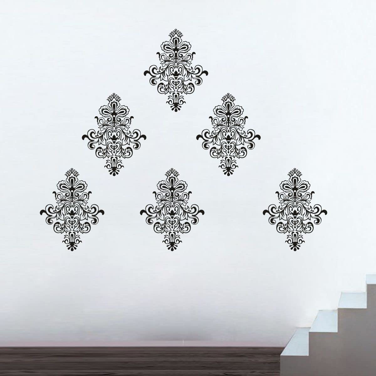Decor Villa Border Motif Wall Sticker and Decal (PVC Vinyl,Sheet Size -58 cm x 76 cm) 6 Pic.
