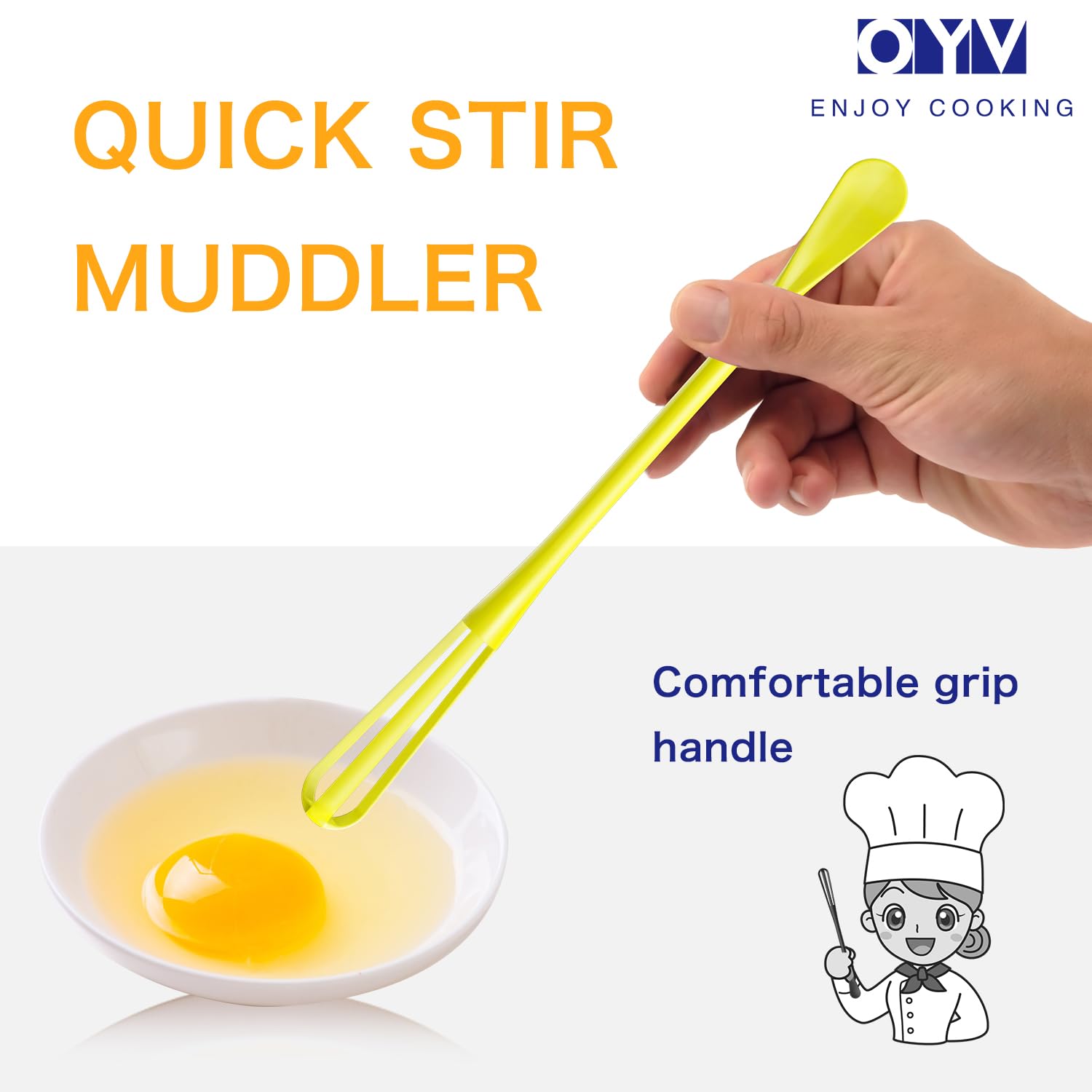 Oyv Colorful Mini Whisk, Mini Spoon, Multifunctional Small Whisks For Cooking, Tiny Whisk 7 Pieces, Mini Small Wisk, For Blendin