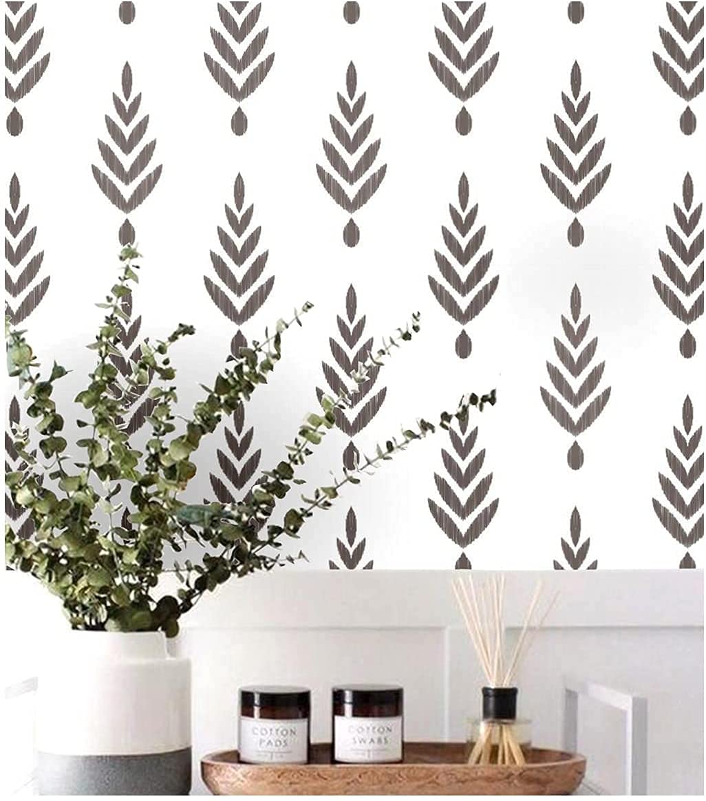 Blooming Wall Cps032 Black White Neutral Elegant Simple Little Trees Sapling Geometry Self-Adhesive Prepasted Wallpaper Wall Mur
