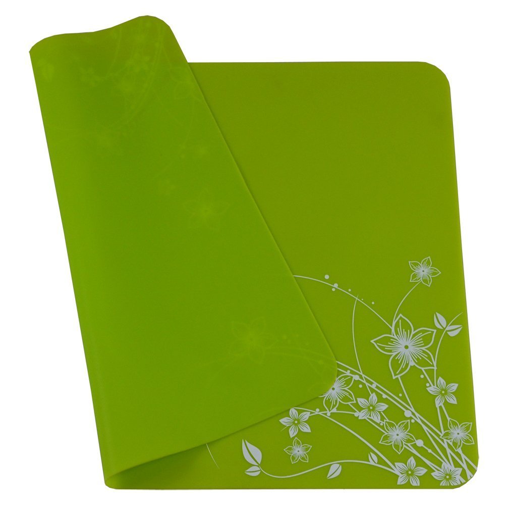 Akoak 15.7'' X 11.8'' Silicone Gel Printing Place-Mat For Great Dinning Experience,Heat Resistance And Water Proof,Non Slippery,