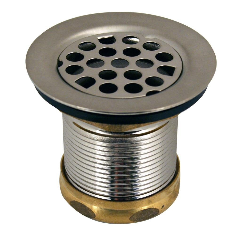 Westbrass Grid Basket Style Bar Sink Strainer, Satin Nickel, D2181-07