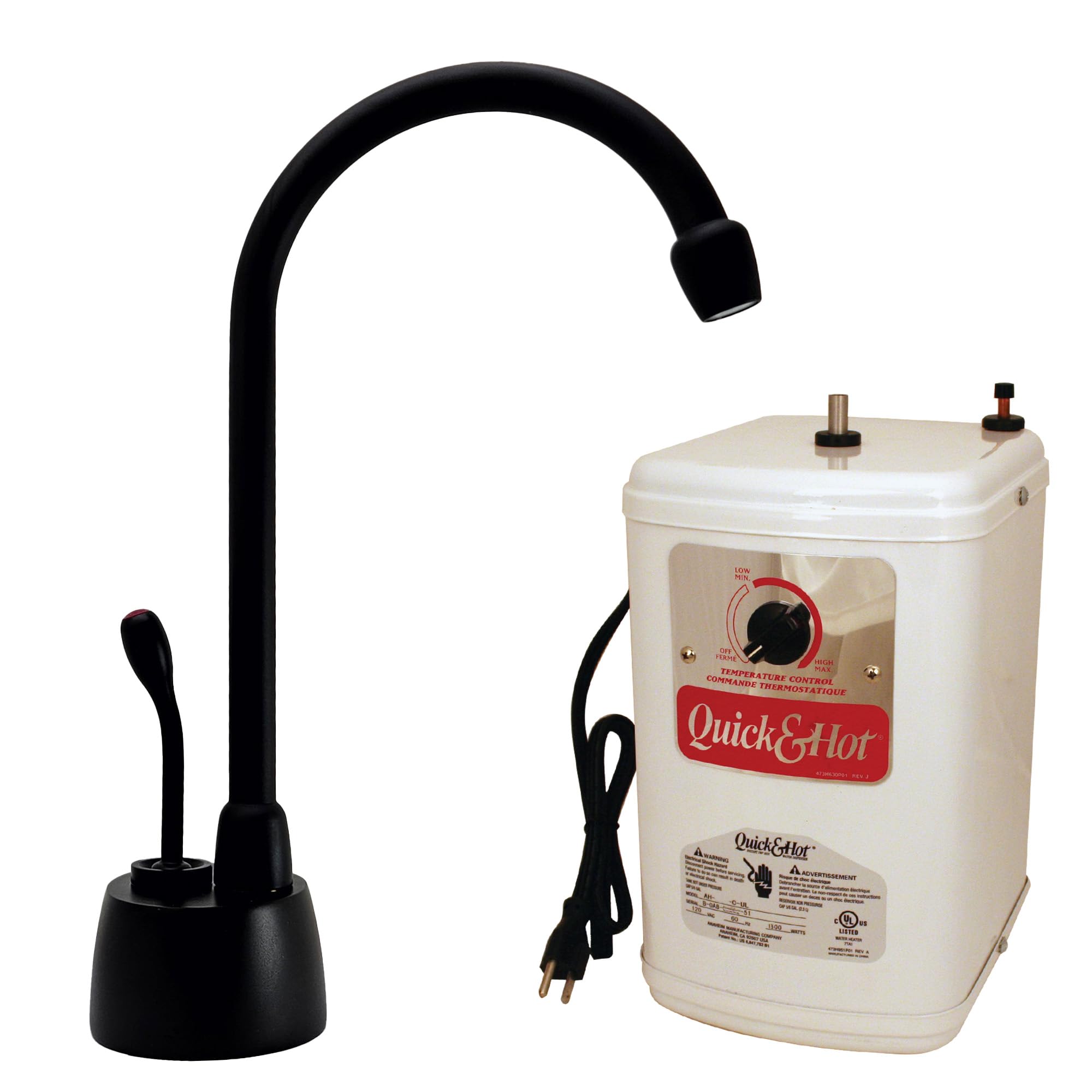 Westbrass D271HFP-62 Velosah Contemporary Water Dispenser, Matte Black, 9 in.