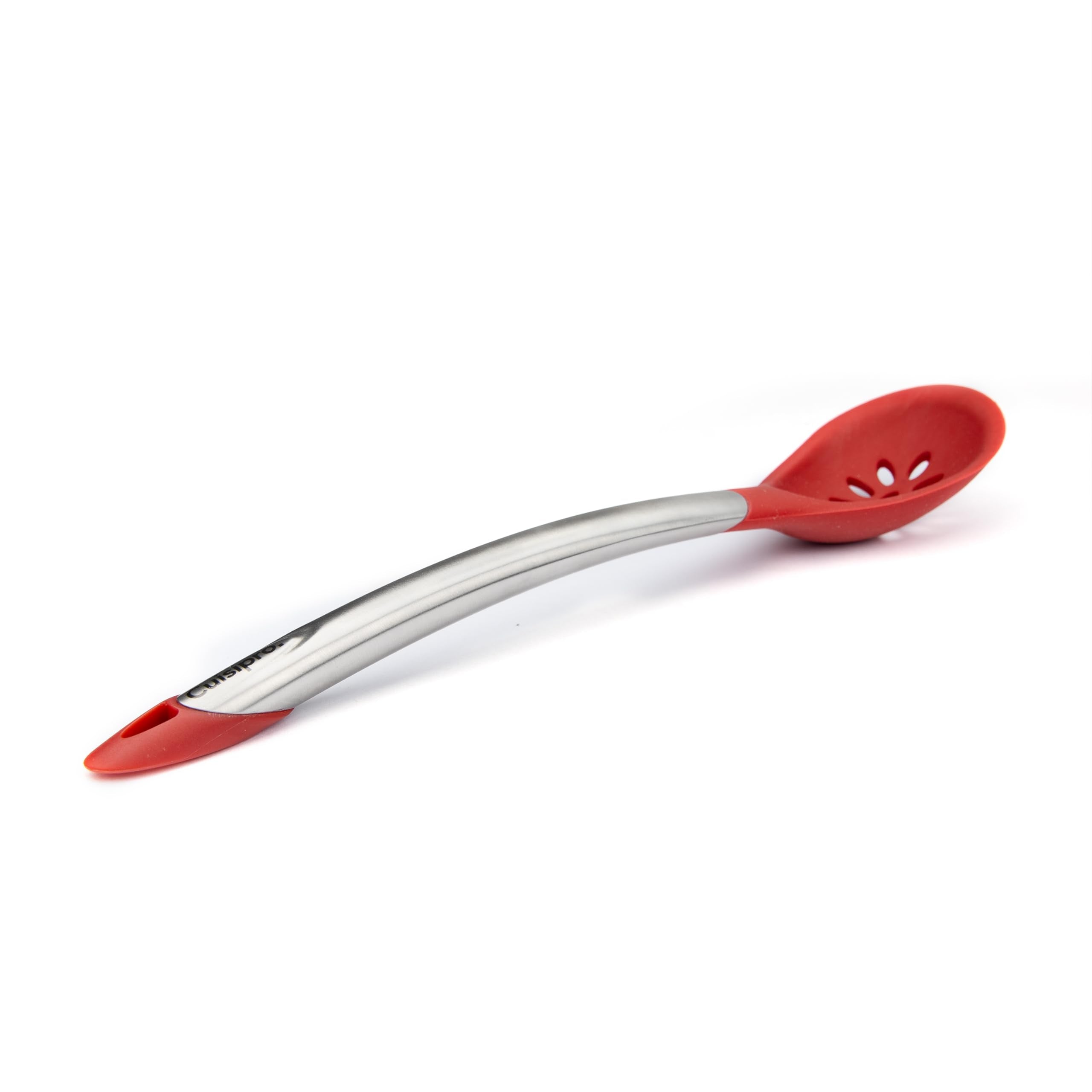 Cuisipro Silicone 12 Inch Slotted Spoon, Red
