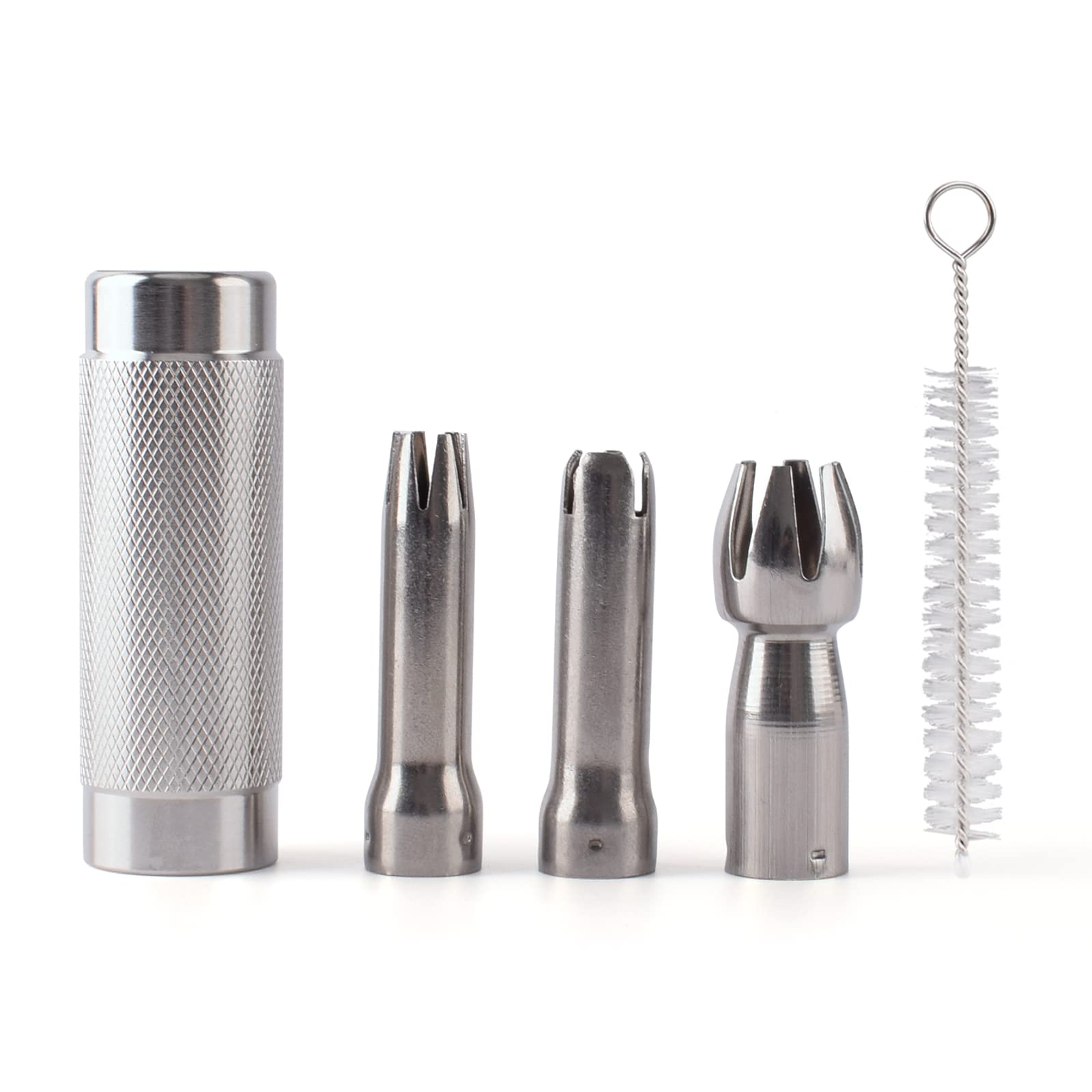 Set Of 5 Whipped Cream Dispenser Parts, Replacement Kit For Cream Whippers, Stainless Steel, By Mupcook