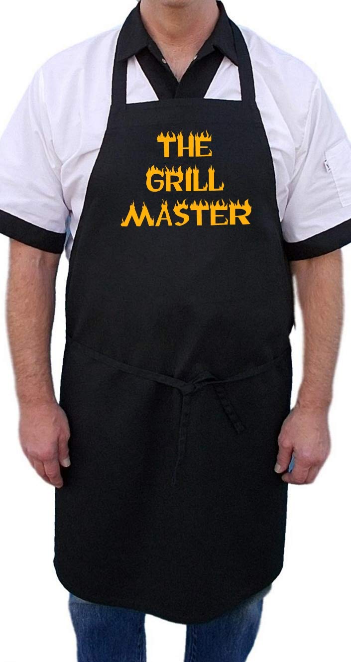 The Grill Master Bbq Aprons For Men, Black, One Size Fits Most