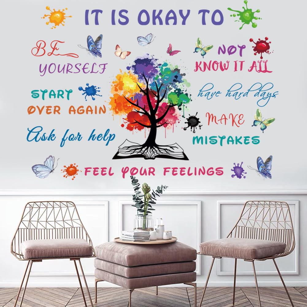 Casadecor Colorful Inspirational Quote Wall Decal, Motivational Vinyl Sticker For Kids Room, Positive Saying For Nursery, Classr