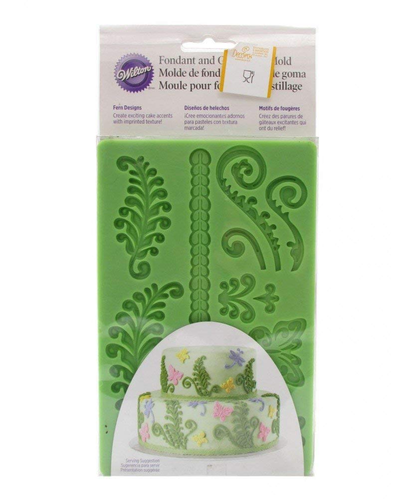 Wilton Fondant And Gum Paste Silicone Mold, Ferns