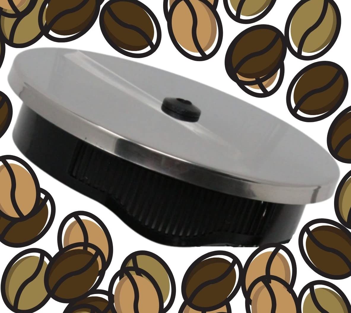 French Press Flat Replacement Top | Stainless Steel Lid | Food Grade Plastic Lined
