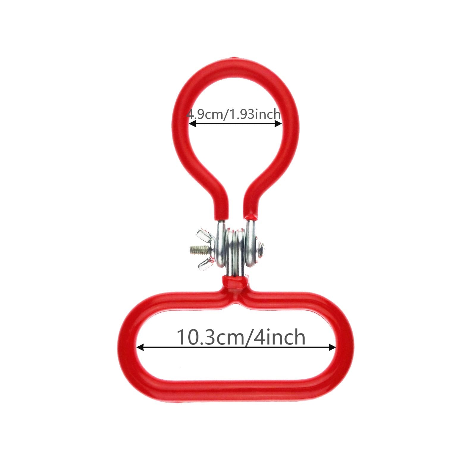 Zelerdo 2 Pack Carboy Handle For Smooth Neck 3 Gallon 5 Gallon 6 Gallon 6.5 Gallon Glass Carboys (Red)
