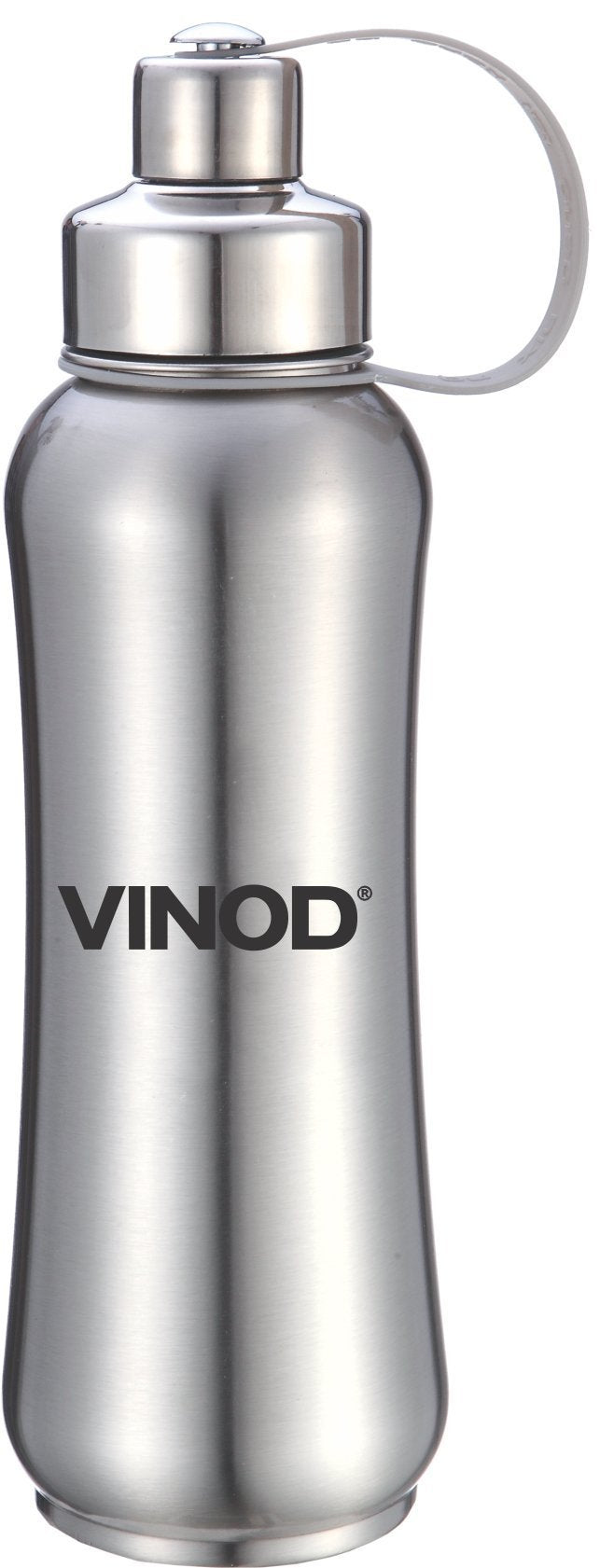 Vinod Cookware Sporty Stainless Steel Bottle, 600Ml, Silver