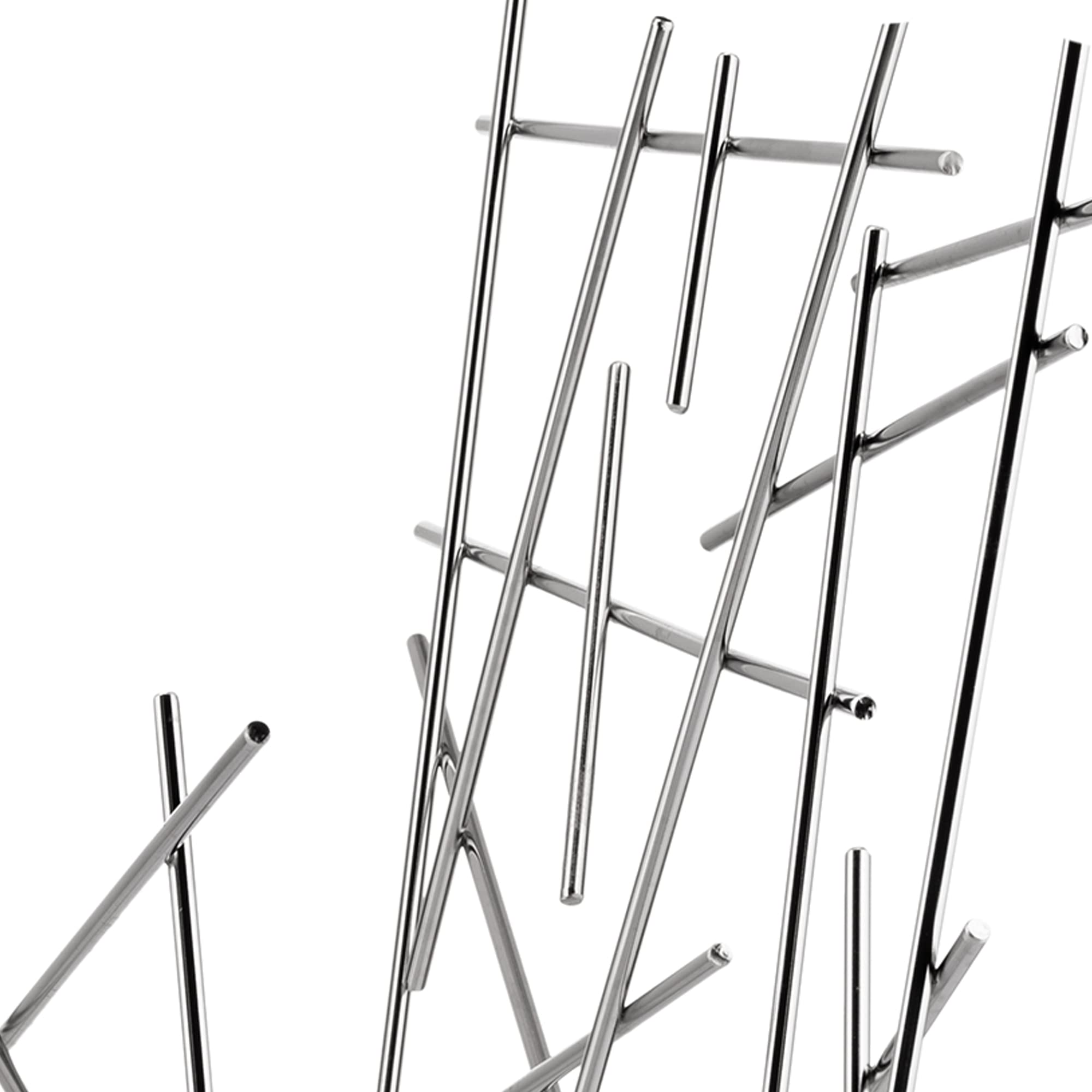 Alessi Blow Up Magazine Holder In Steel chrome Plated - Fc15