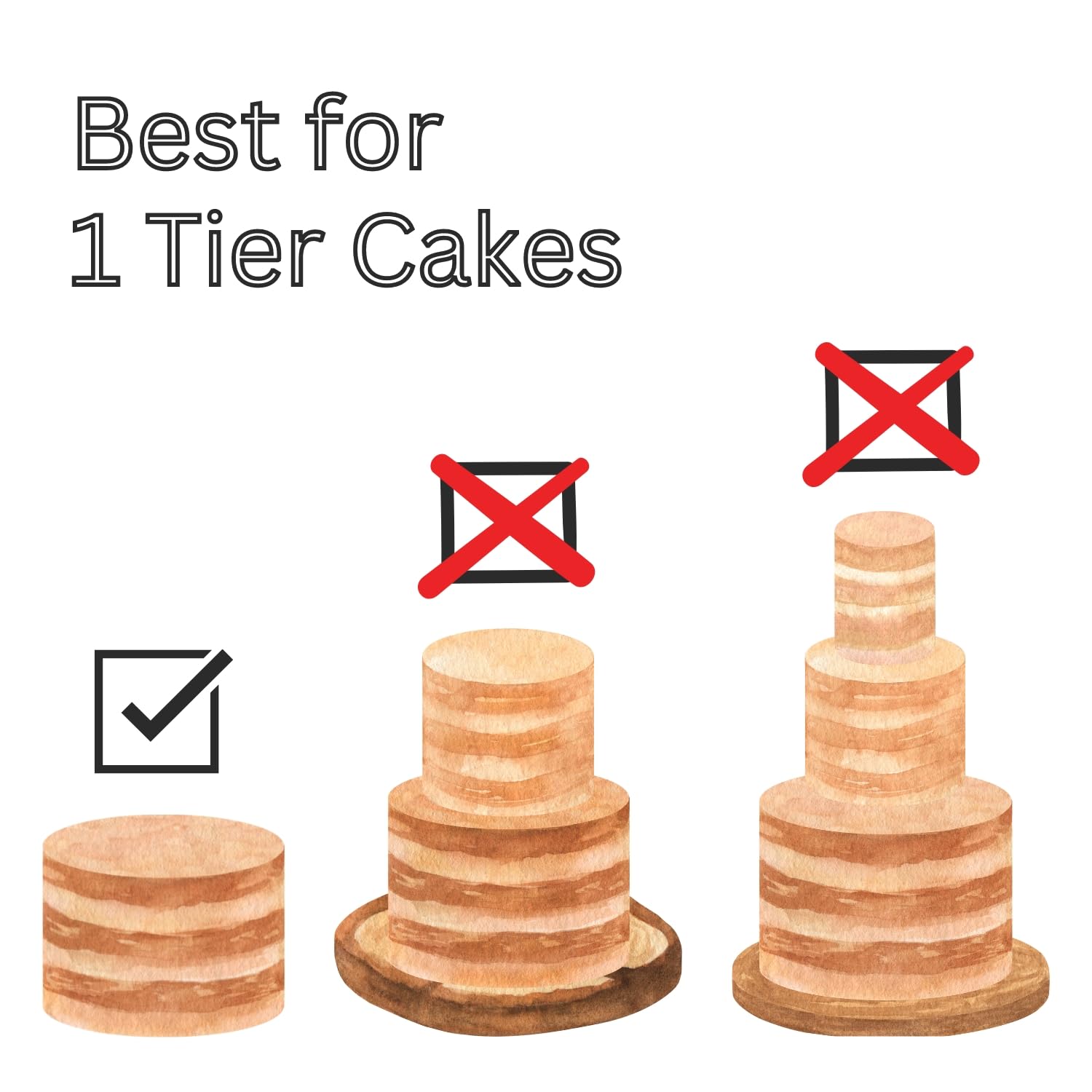 6'' Round Gold Scalloped Cake Board 25Pcs