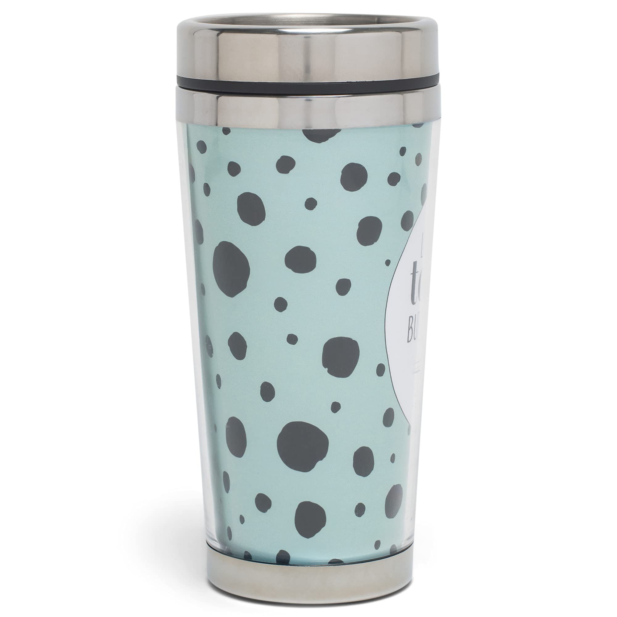 Elanze Designs Life Is Tough So Are You Teal And Black 16 Ounces Stainless Steel Travel Tumbler