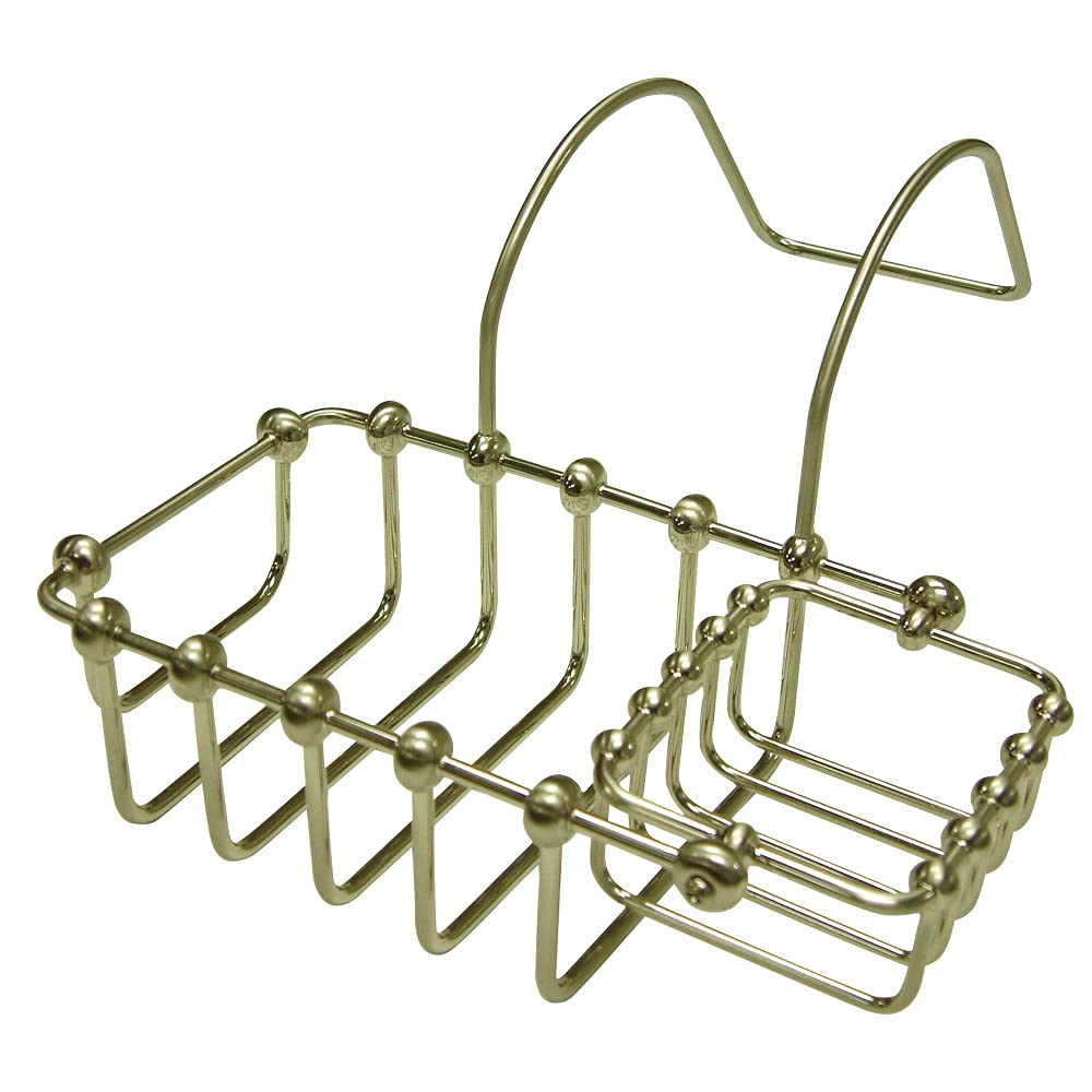 Kingston Brass CC2178 7'' Swivel Soap and Sponge Holder  Brushed Nickel