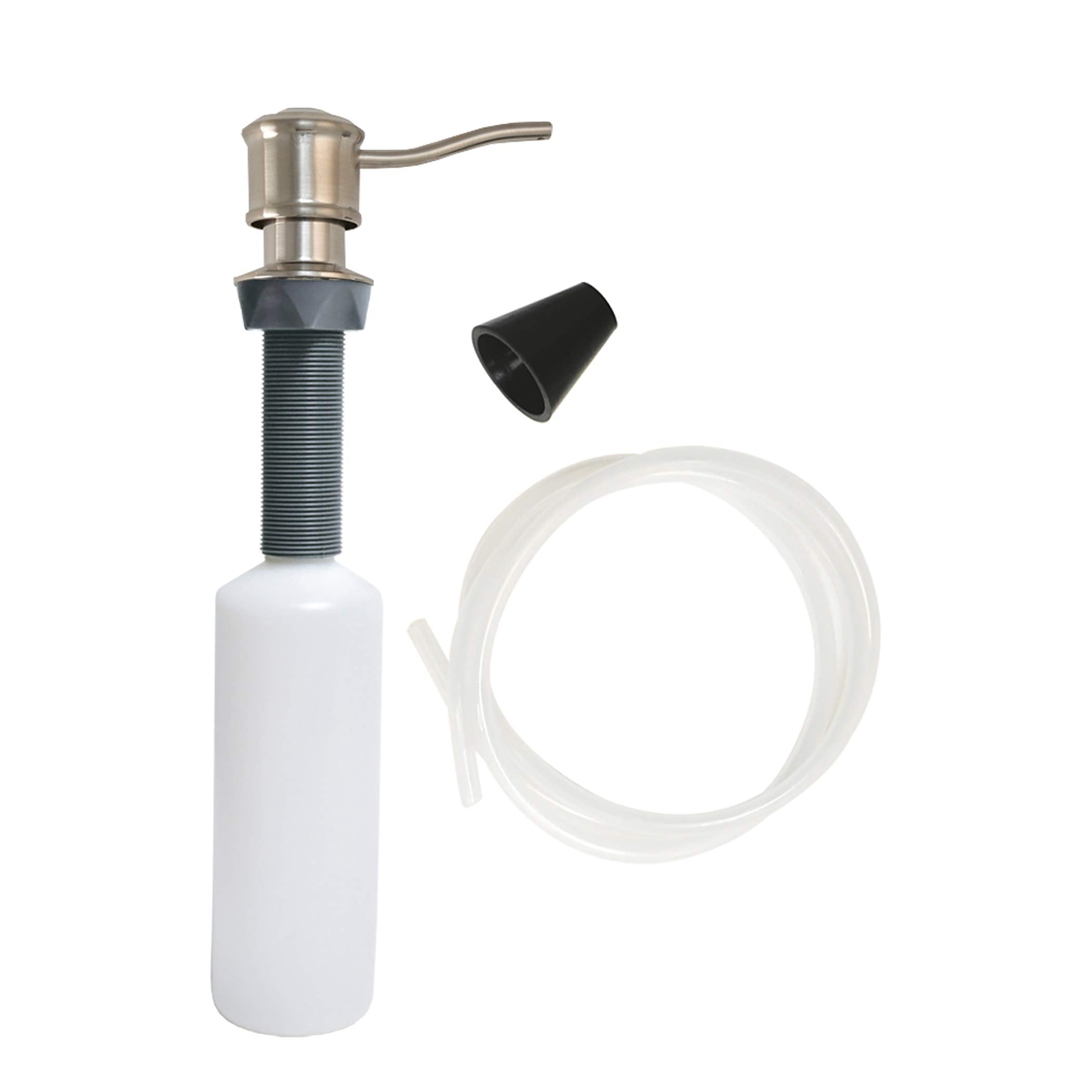 Danco Soap Dispenser With Curved Nozzle, 1 Pack, Brushed Nickel (10040)