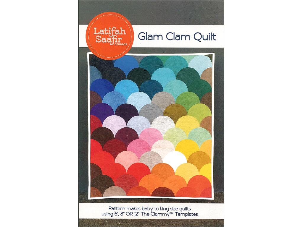 Latifah Saafir Glam Clam Quilt Pattern, Multicolor King