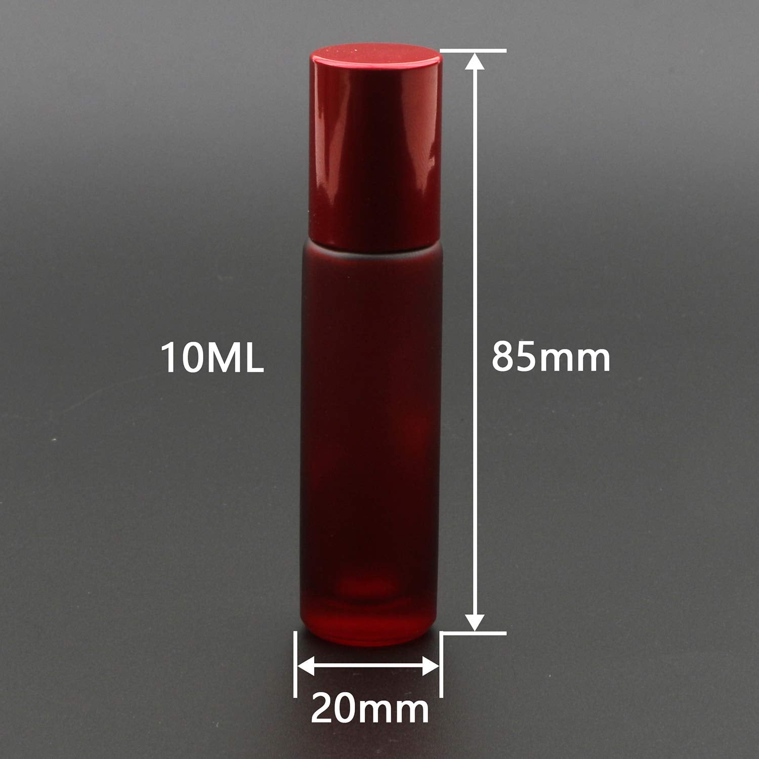 Kesell Empty Essential Oil Roller Bottles, 10 Ml Glass Roll-On Bottles With Stainless Steel Roller Balls, Pack Of 10