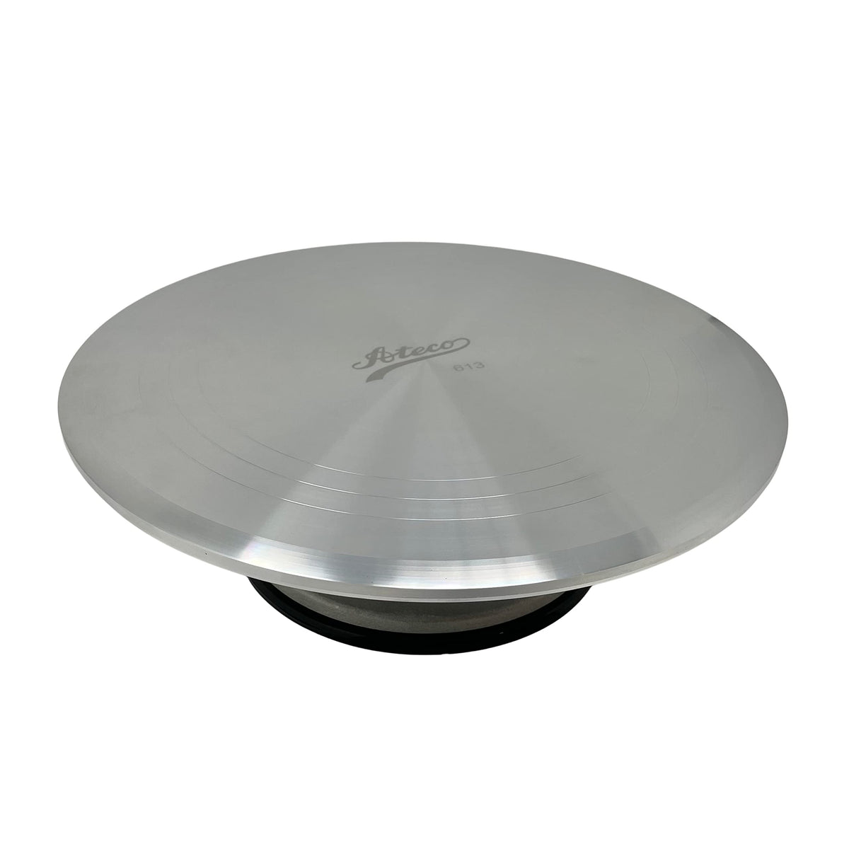 Ateco Revolving Cake Decorating Stand, Aluminum Turntable And Base With Non-Slip Pad, 12-Inch Round