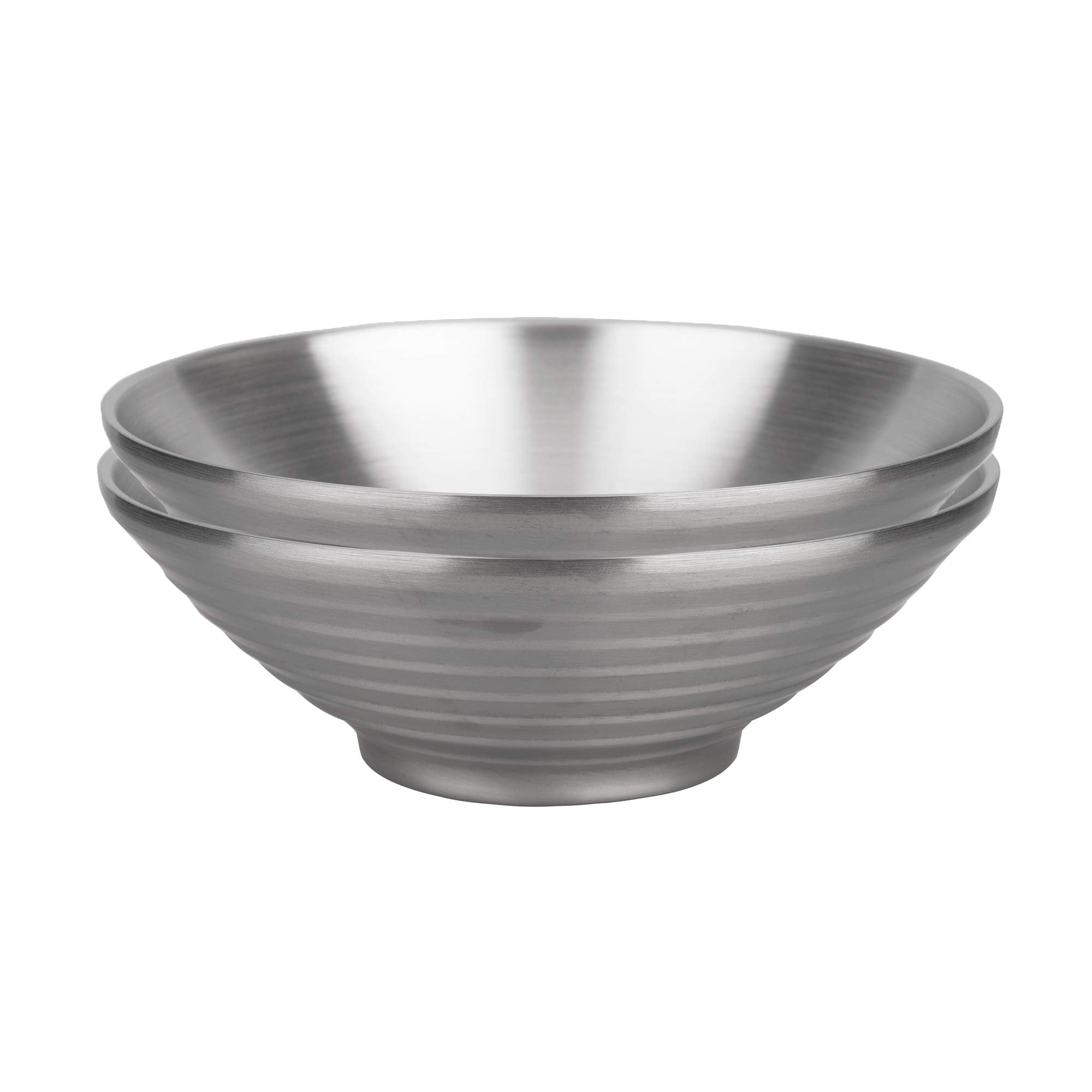 Imeea 37 Oz Large Soup Bowls Unbreakable Ramen Bowls Double Wall Sus304 Stainless Steel Serving Bowl For Cereal, Pasta, Salad, F