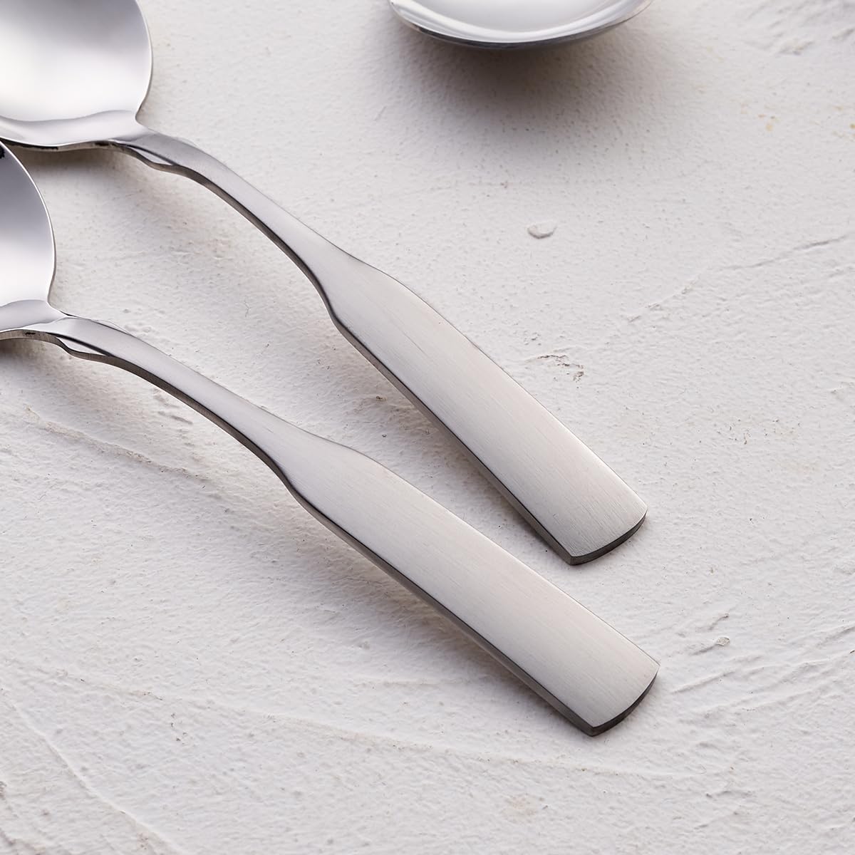 Fullyware Soup Spoons, Stainless Steel 6.1    Heavy Duty Round Spoons, Dinner Spoon Table Spoon Silverware, Metal Spoon Cutlery
