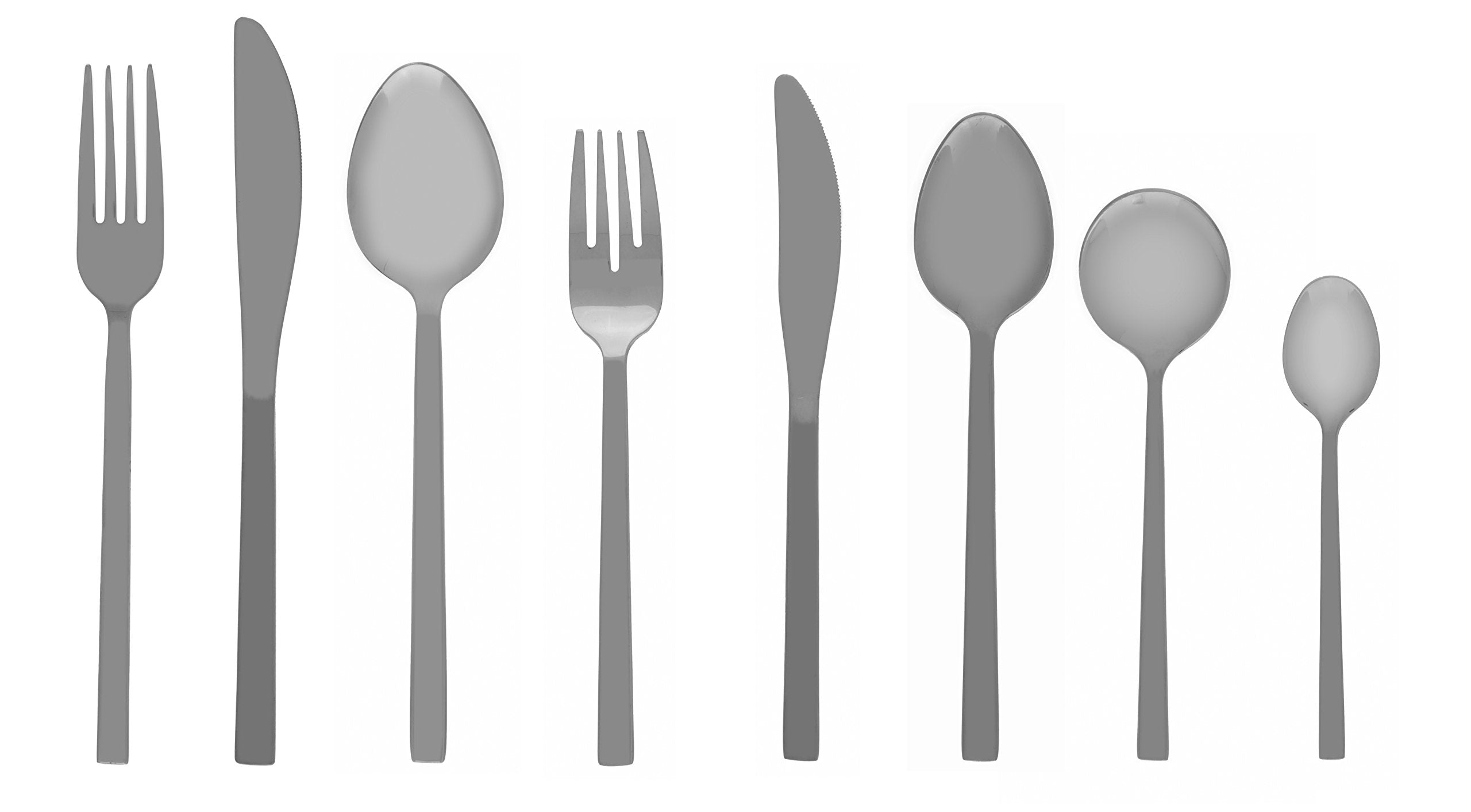 Fortessa Arezzo 18/10 Stainless Steel Flatware, Serving Spoon, 9.3'', Brushed Stainless Steel