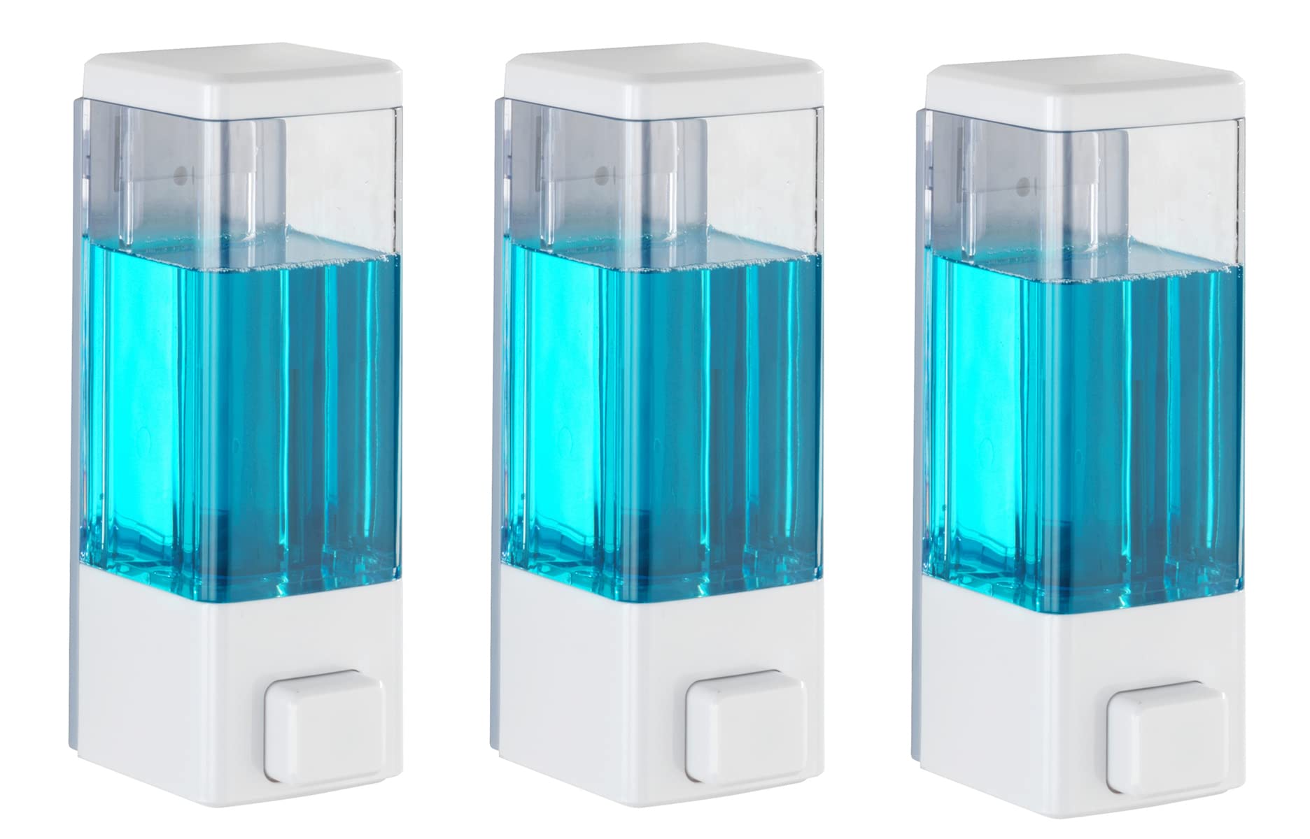 Bath Guru Abs Plastic Liquid Soap Dispenser Sanitizer Lotion Gel Shampoo Dish Wash Gel Dispenser For Bathroom Wash Basin Kitchen