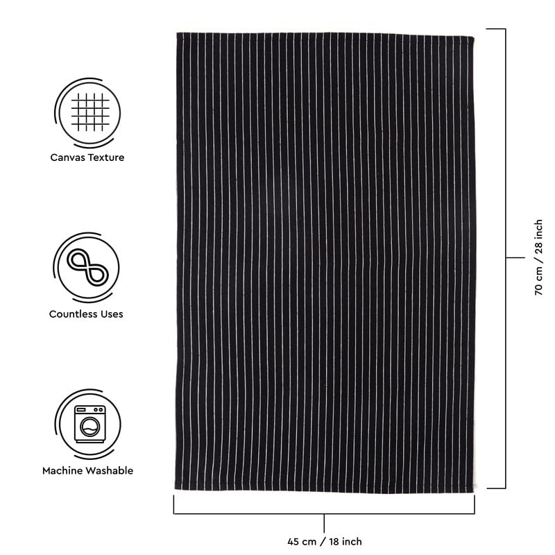 Encasa Homes Anti-Odour Kitchen Dish Towels, 18 X 28 Inch (4 Pc Set) Highly Absorbent, Tea Towels For Cleaning & Quick Drying, E