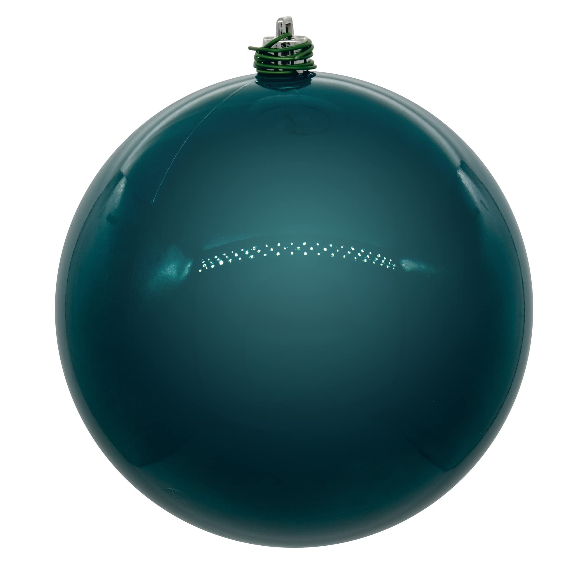Vickerman 6 Dark Teal Pearl UV Drilled Ball Ornament, 4 per Bag.