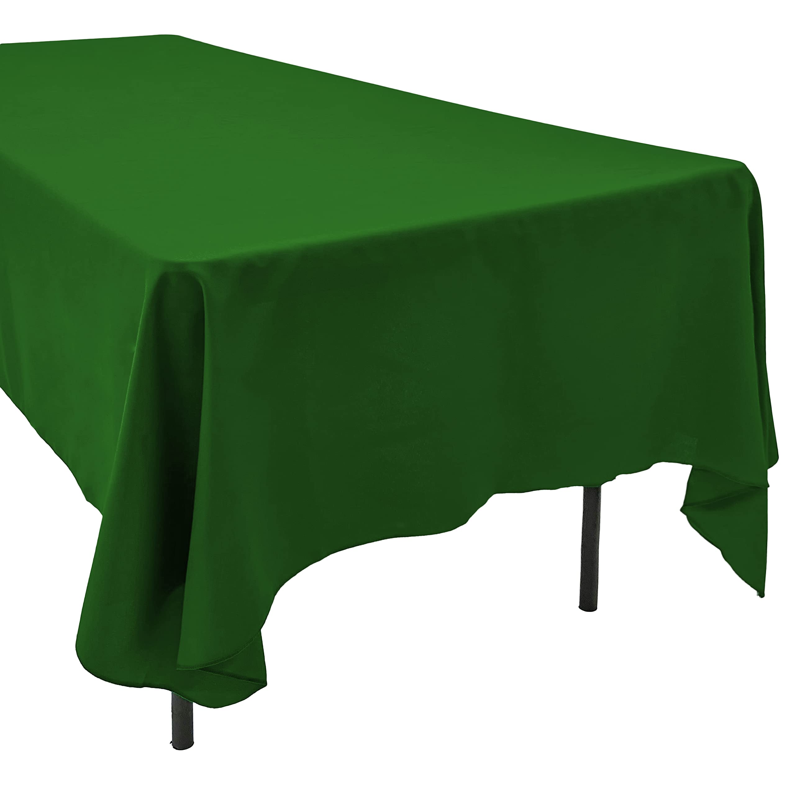 Ak-Trading 60 X 126-Inch Rectangular Polyester Tablecloth - Made In Usa - Valley Green