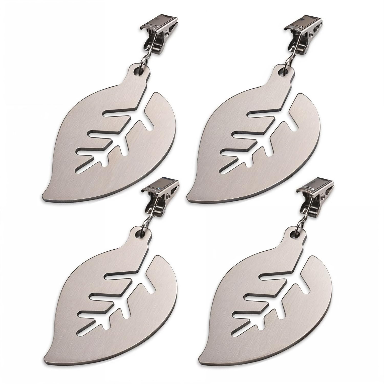 Riverbyland 4 Pcs Tablecloth Weights Clip On Leaves Shaped