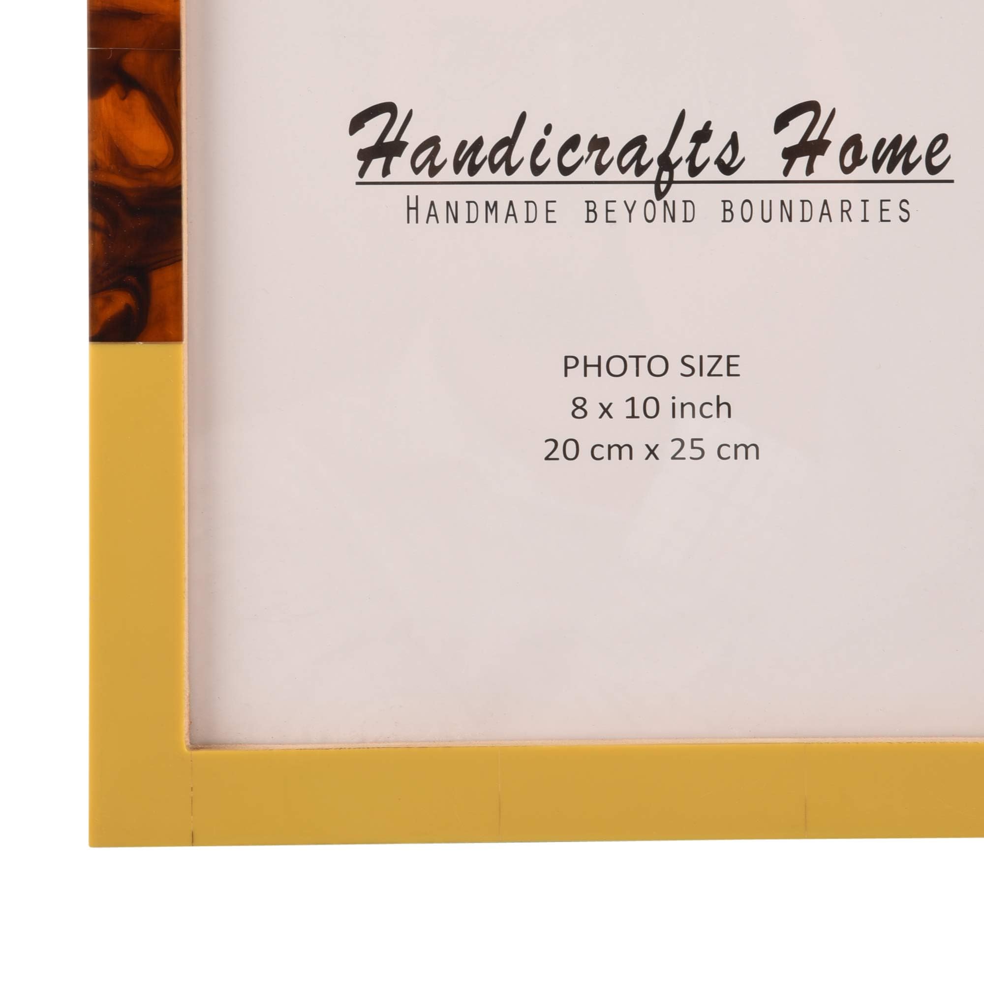 Handicrafts Home 8x10 Picture Frames Pack of 2 - Mondrian Collection Handcrafted Photo Frames, Perfect for Wall & Tabletop Displ