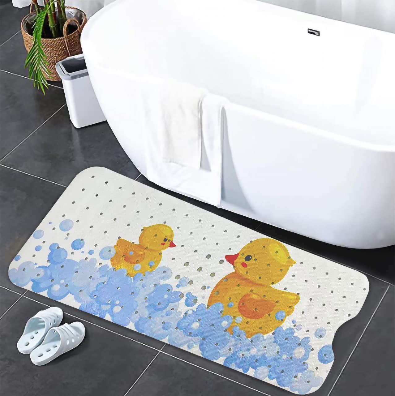 Rubber Duck Bath Mat Baby - Non Slip Bathtub Mat For Baby - Kids Non Slip Bath Mat - Bath Non Slip Mats For Tub Kids - Kids Bath