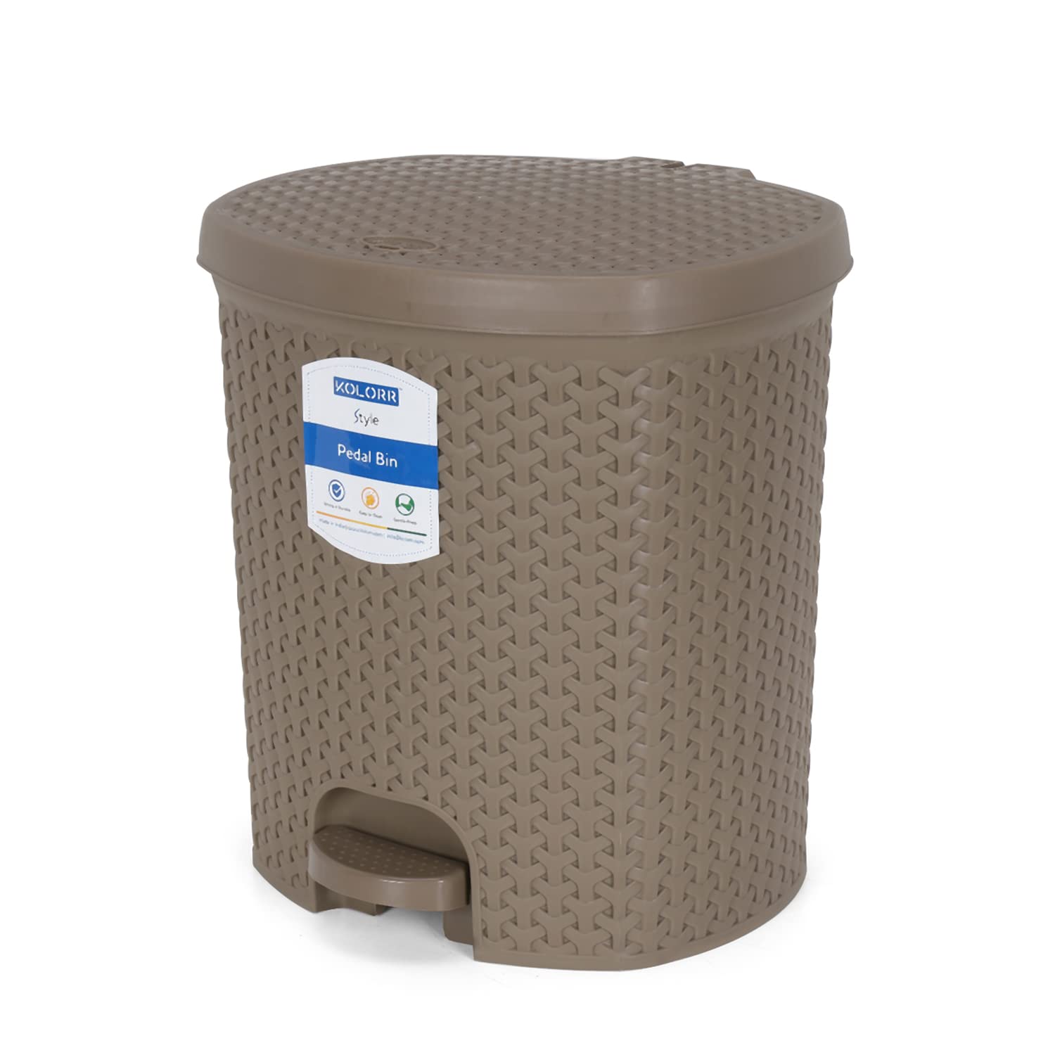 Kolorr Magnum Plastic Pedal Dustbin/Medium Size Trash Can/Garbage Waste Bin With Lid For Home, Kitchen, Office, Bathroom & Washr