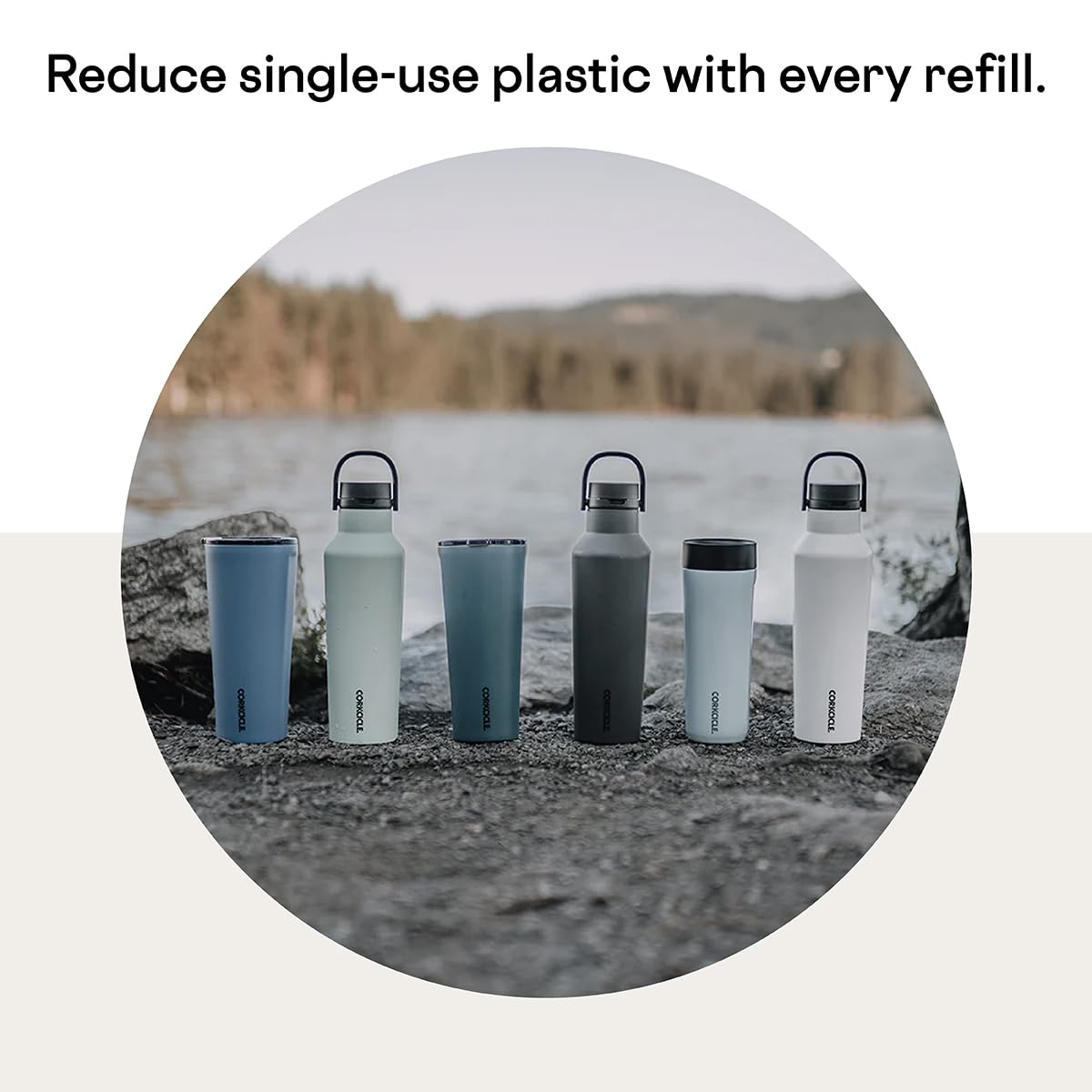 Corkcicle Classic Triple Insulated Coffee Mug With Lid, Dune, 24 Oz - Stainless Steel Travel Tumbler Keeps Beverages Cold 9+Hrs,