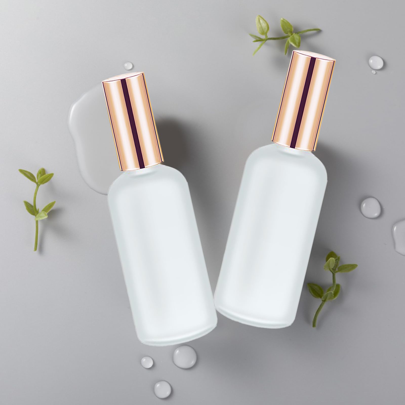 Olutacot 32 Pcs Glass Spray Bottle - Empty Frosted Reusable Perfume Bottle Cosmetic Container With Fine Mist Sprayer Pump For Tr