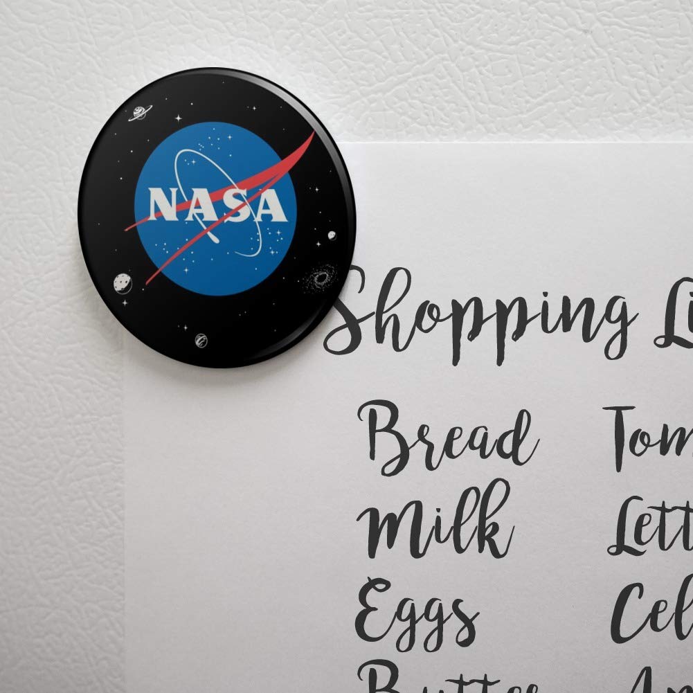 Nasa Official Meatball Logo Kitchen Refrigerator Locker Button Magnet