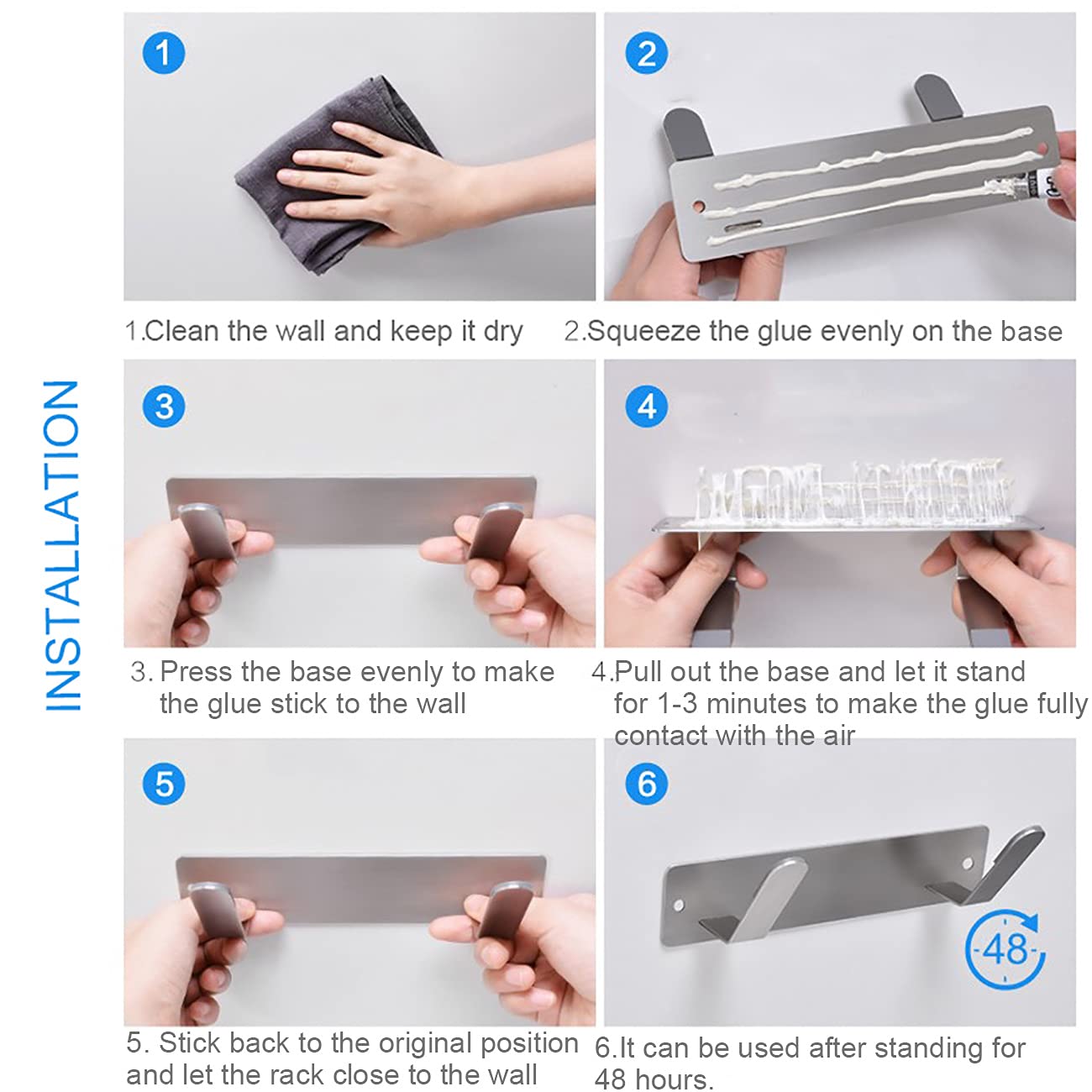 Cuisallette Stainless Steel Wall Mounted Cutting Board Holder Punch-Free Multifunctional Kitchen Shelf Organizer Pot Lid Storage