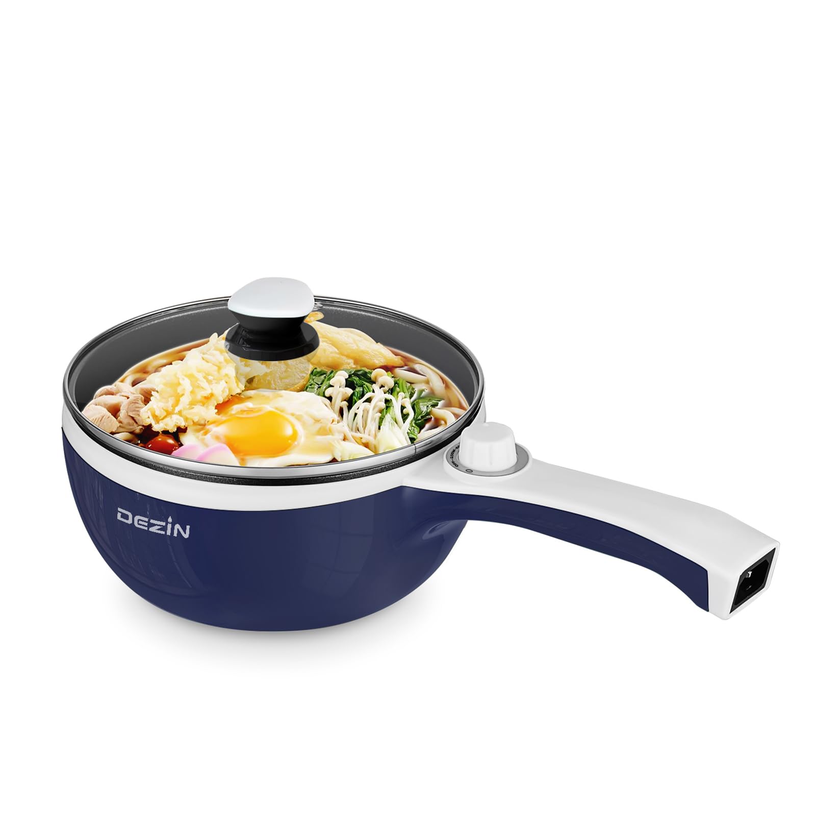 Dezin Electric Pot, 1.5L NonStick Portable Hot Pot Electric Upgraded, 700W