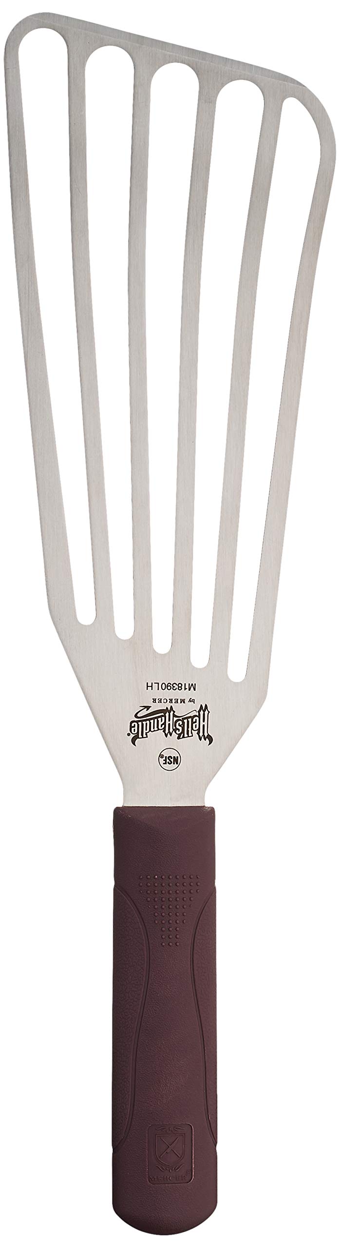 Mercer Culinary Hell'S Handle, Large Fish Turner/Spatula, Left Handed, 4 Inch X 9 Inch